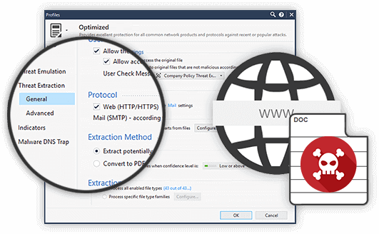 Threat Extraction for Web