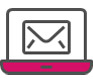 Web 电子邮件粉色图标