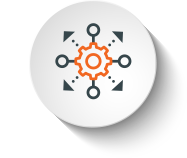 icon round orange easy to deploy